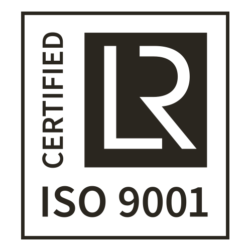 ISO 9001-certifieringsmärke, utfärdat av Lloyd's Register